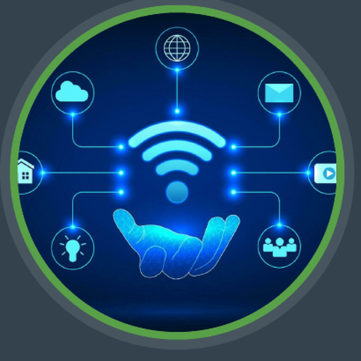 Ilustração de conectividade e telecomunicações