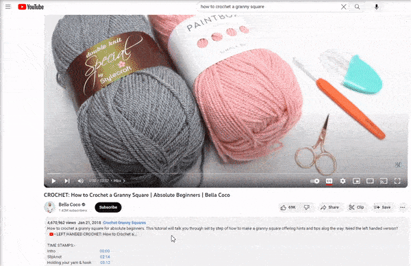 Momentos-chave no YouTube