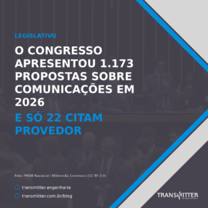 O Congresso apresentou 1.173 propostas sobre Comunicações em 2026 — e só 22 citam provedor