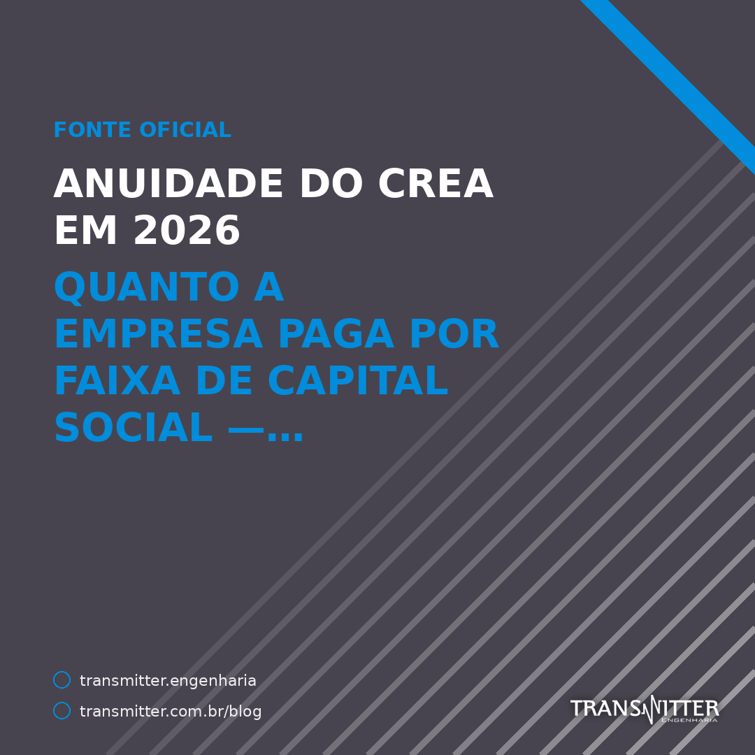 Anuidade do CREA em 2026