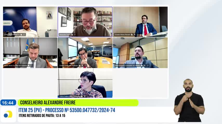  gravação oficial da Anatel.:Conselheiro Alexandre Freire, relator do recurso, na 956a Reuniao